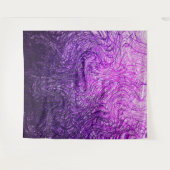 Verworfenes lineares Lila - Tapisserie Wandteppich (Vorderseite (Horizontal))