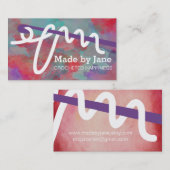 Verworrene Garn-Visitenkarte des Visitenkarte (Vorne/Hinten)