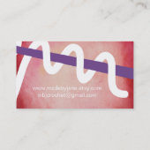 Verworrene Garn-Visitenkarte des Visitenkarte (Rückseite)