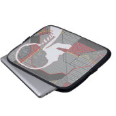 verworrener Herz-Logikschädel Laptopschutzhülle (Vorne Knopf)