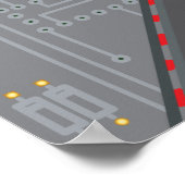 verworrener Herz-Logikschädel Poster (Ecke)