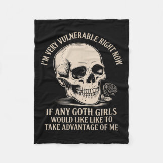Verwundbar rn wenn irgendwelche Goth Mädchen von m Fleecedecke