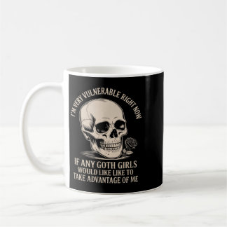 Verwundbar rn wenn irgendwelche Goth Mädchen von m Kaffeetasse