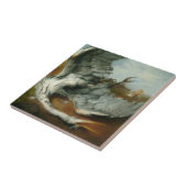 Verwundete Heron (von George Frederick Watts) Fliese (Seite)