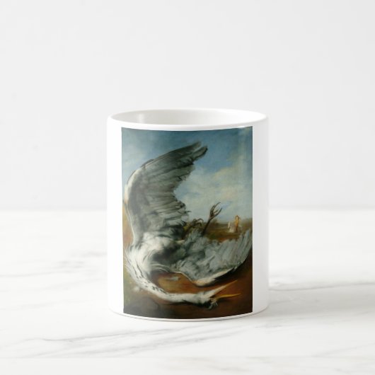 Verwundete Heron (von George Frederick Watts) Kaffeetasse (Mittel)