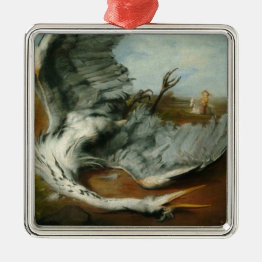 Verwundete Heron (von George Frederick Watts) Ornament Aus Metall (Vorne)