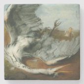 Verwundete Heron (von George Frederick Watts) Steinuntersetzer (Vorderseite)