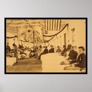 Verwundete Solider im Krankenhaus am Arsenplatz DC Poster