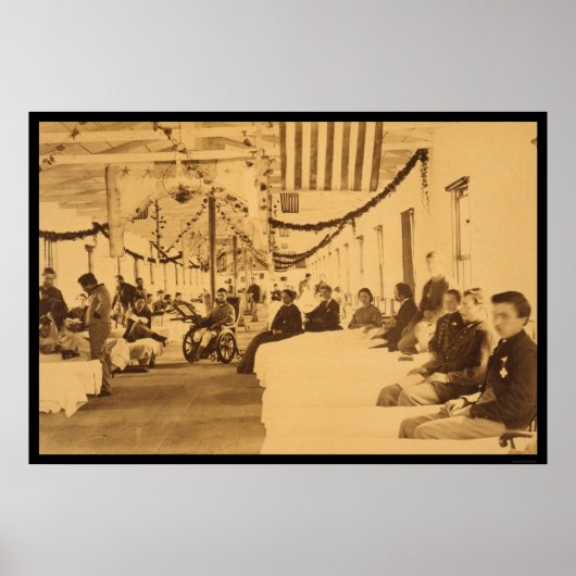 Verwundete Solider im Krankenhaus am Arsenplatz DC Poster (Vorne)