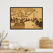 Verwundete Solider im Krankenhaus am Arsenplatz DC Poster (Küche)