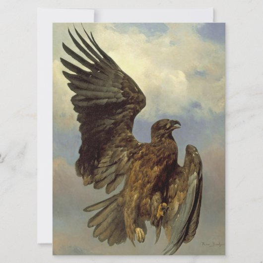 verwundeter Adler (von Rosa Bonheur) Karte (Vorderseite)