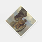 verwundeter Adler (von Rosa Bonheur) Serviette (Ecke)