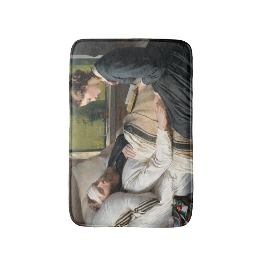 Verwundeter Krieger (von Elisabeth Jerichau-Bauman Badematte (Vorderseite Vertikal)