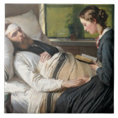 Verwundeter Krieger (von Elisabeth Jerichau-Bauman Fliese (Vorderseite)