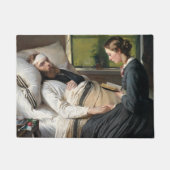 Verwundeter Krieger (von Elisabeth Jerichau-Bauman Fußmatte (Vorderseite)