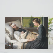 Verwundeter Krieger (von Elisabeth Jerichau-Bauman Karte (Stehend Vorderseite)