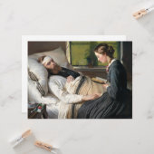 Verwundeter Krieger (von Elisabeth Jerichau-Bauman Karte (Vorderseite/Rückseite Beispiel)