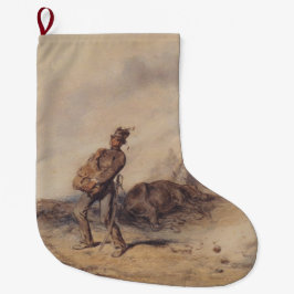 Verwundeter Soldat nach der Schlacht (Kriegsszene) Großer Weihnachtsstrumpf