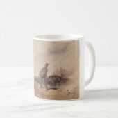 Verwundeter Soldat nach der Schlacht (Kriegsszene) Kaffeetasse (VorderseiteRechts)