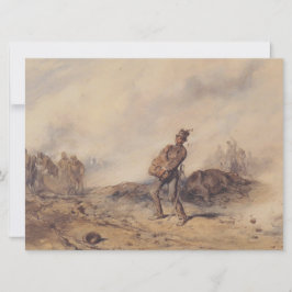 Verwundeter Soldat nach der Schlacht (Kriegsszene) Karte