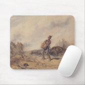 Verwundeter Soldat nach der Schlacht (Kriegsszene) Mousepad (Mit Mouse)