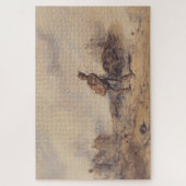 Verwundeter Soldat nach der Schlacht (Kriegsszene) Puzzle (Vertikal)