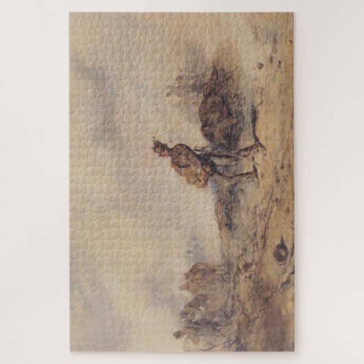 Verwundeter Soldat nach der Schlacht (Kriegsszene) Puzzle (Vertikal)