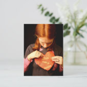 verwundetes Herz Postkarte (Stehend Vorderseite)