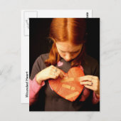 verwundetes Herz Postkarte (Vorne/Hinten)