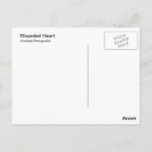 verwundetes Herz Postkarte (Rückseite)