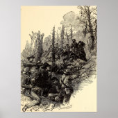 Verwundung von General Longstreet Poster (Vorne)