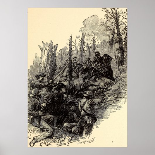 Verwundung von General Longstreet Poster (Vorne)