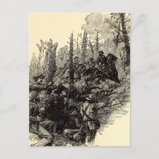 Verwundung von General Longstreet Postkarte