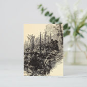 Verwundung von General Longstreet Postkarte (Stehend Vorderseite)