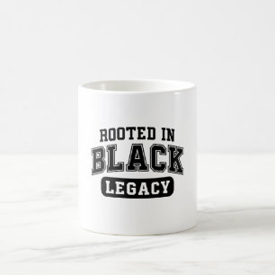 Verwurzelt im schwarzen Erbe – Black History Desig Kaffeetasse