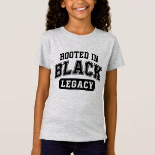 Verwurzelt im schwarzen Erbe – Black History Desig T-Shirt
