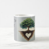 Verwurzelt in Liebe Kaffeetasse (Mittel)
