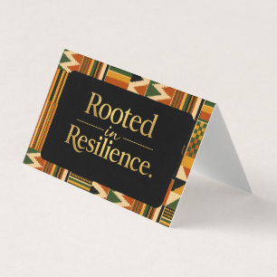 Verwurzelt in Resilienz Favor Bag Topper Visitenkarten