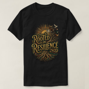 Verwurzelt in Resilienz Frohen Juneteenth-Tag Adin T-Shirt