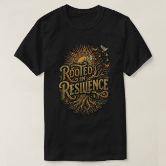 Verwurzelt in Resilienz Frohen Juneteenth-Tag Adin T-Shirt