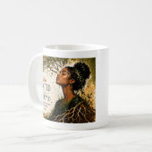 Verwurzelt & Unerschütterlich Kaffeetasse (Vorderseite Links)