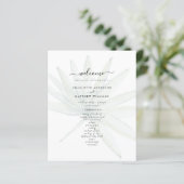 Verwurzelte tropische Foliage-Hochzeitsprogramm (Stehend Vorderseite)