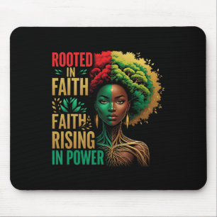 Verwurzelter Glaube Erhebung Afro Gott Afrikanisch Mousepad