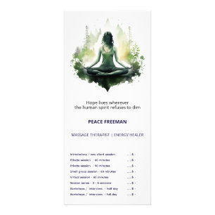 Verwurzeltes Licht   Heilige Weibliche Meditation  Werbekarte