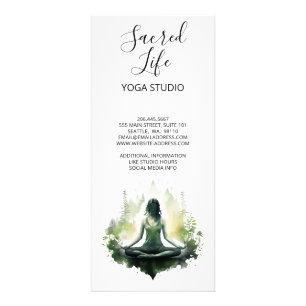 Verwurzeltes Licht Heilige Weibliche Meditation Werbekarte