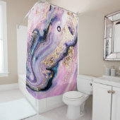 Very beautiful marble pattern. Abstract art wallpa Duschvorhang (Beispiel)