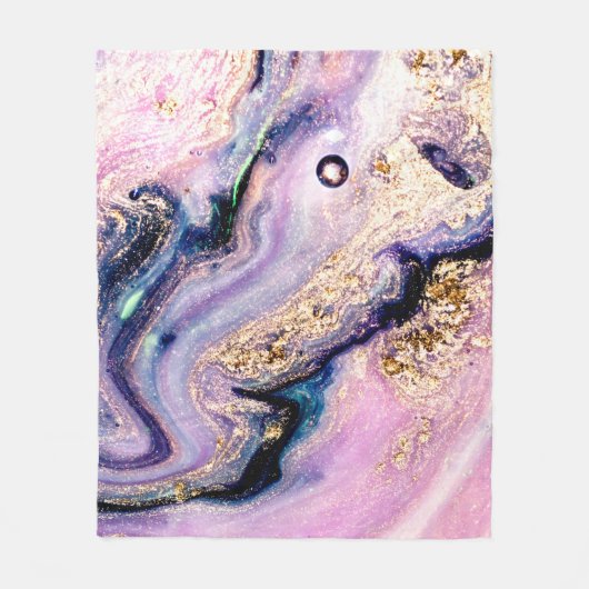 Very beautiful marble pattern. Abstract art wallpa Fleecedecke (Vorderseite)