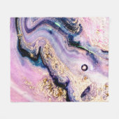 Very beautiful marble pattern. Abstract art wallpa Fleecedecke (Vorderseite (Horizontal))