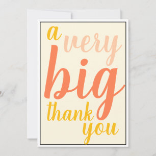 Very Big Thank You Boss oder Staff Apprection Dankeskarte