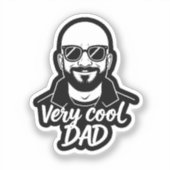 Very Cool Dad Aufkleber (Vorderseite)